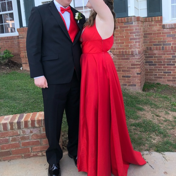 Sherry Hill Low V-Neck Dress - Picture 5 of 6